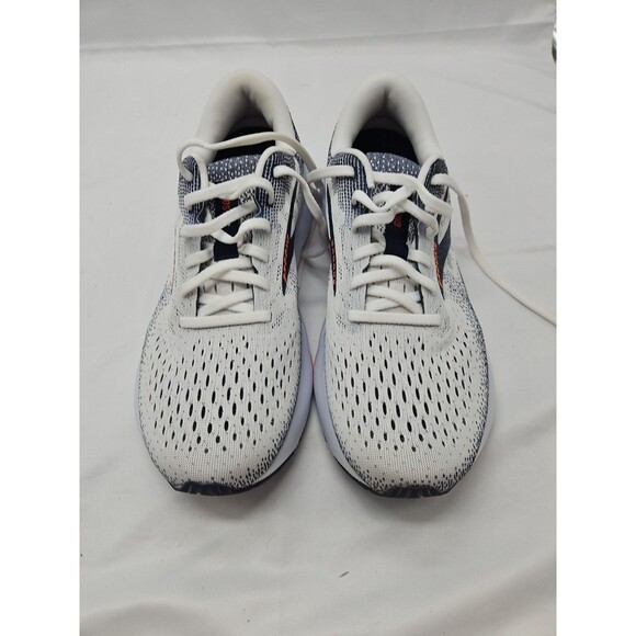 Brooks Ghost 16 Men’s Size 8 White Peacoat Orange Trainer Road Running Shoes - Picture 4 of 16